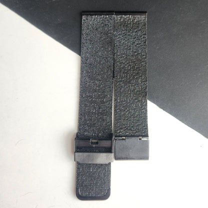 20MM Black Mesh Band for TITAN EDGE Quartz Watches H62