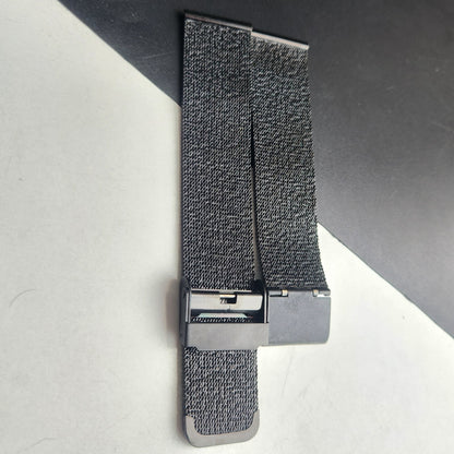 20MM Black Mesh Band for TITAN EDGE Quartz Watches H62