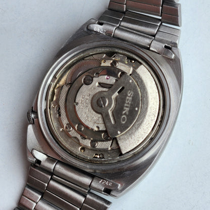 Vintage 1979 Original Seiko 5 Automatic 6309-612A Black Face 17 Jewels Day-Date Japanese Men's Wrist Watch ET47