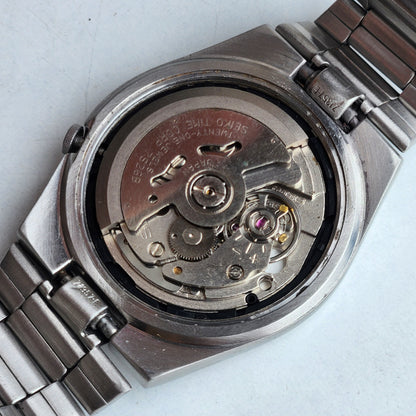 Vintage 1996 Original Seiko 5 Automatic 7S26-3160 Grey Face 21 Jewels Day-Date Japanese Men's Wrist Watch ET52