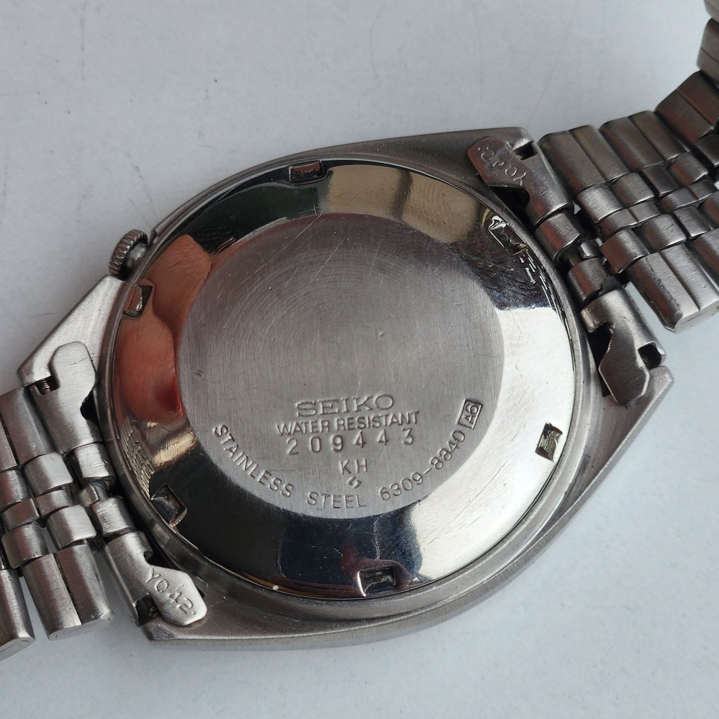 Vintage 1982 Original Seiko 5 Automatic 6309-8840 Black Face 17 Jewels Day-Date Japanese Men's Wrist Watch ET53