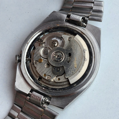 Vintage 1983 Original Seiko 5 Automatic 7009-3131 Black Face 17 Jewels Day-Date Japanese Men's Wrist Watch ET56