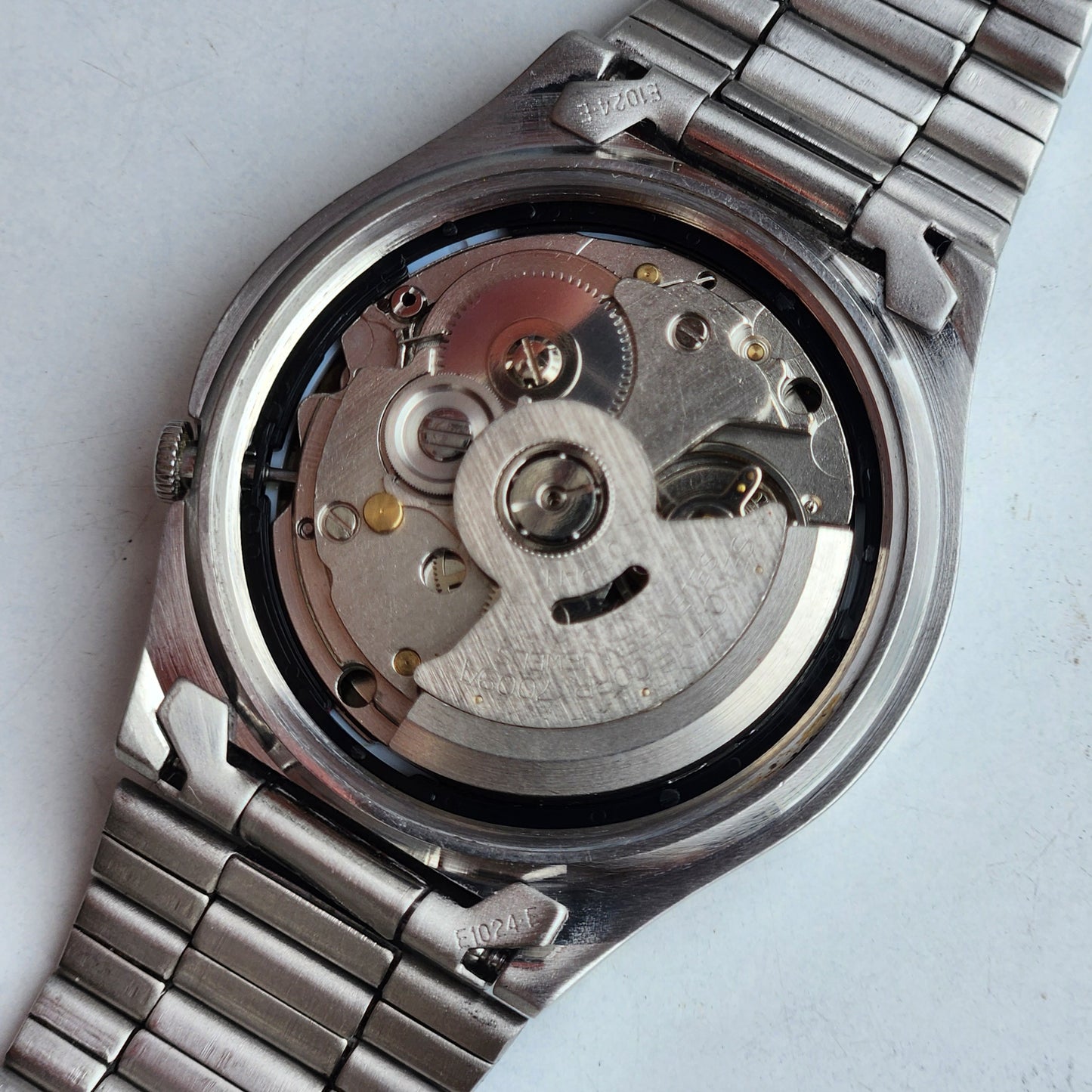 Vintage 1991 Original Seiko 5 Automatic 7009-3171 Black Face 17 Jewels Day-Date Japanese Men's Wrist Watch ET59