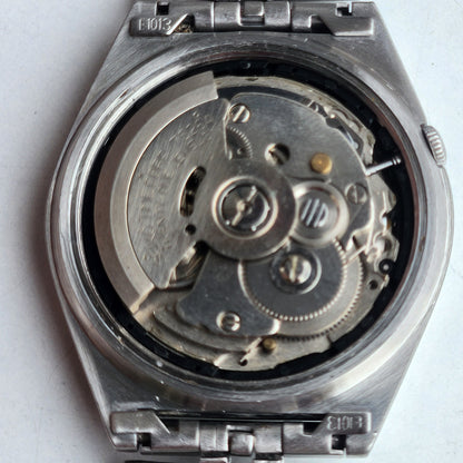 Vintage 1996 Original Seiko 5 Automatic 7S26-3040 Grey Face 21 Jewels Day-Date Japanese Men's Wrist Watch ET66