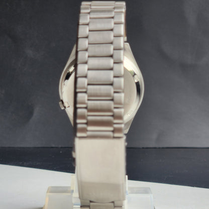 Vintage 1985 Original Seiko 5 Automatic 7009-7031 Black Face 17 Jewels Day-Date Japanese Men's Wrist Watch ET70