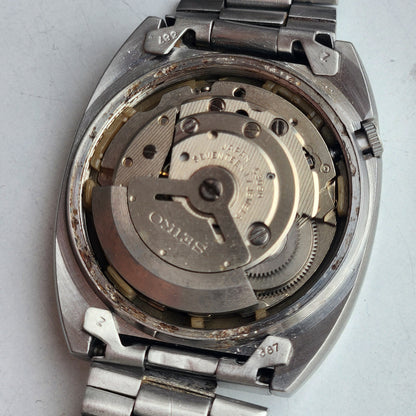 Vintage 1981 Original Seiko 5 Automatic 6309-6030 Brown Face 17 Jewels Day-Date Japanese Men's Wrist Watch ET73