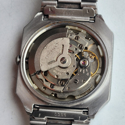 Vintage 1982 Original Seiko 5 Automatic 6349-503B Brown Face 23 Jewels Day-Date Japanese Men's Wrist Watch ET76