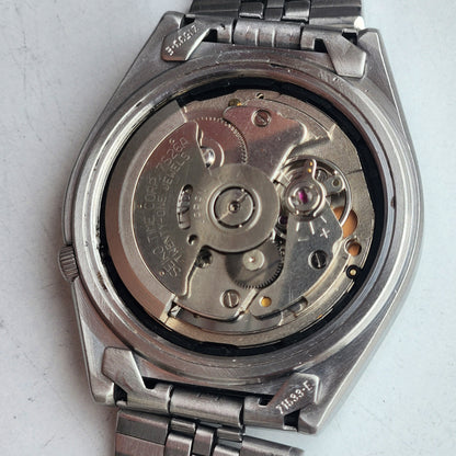 Vintage 1998 Original Seiko 5 Automatic 7S26-3160 Golden Face 21 Jewels Day-Date Japanese Men's Wrist Watch ET80