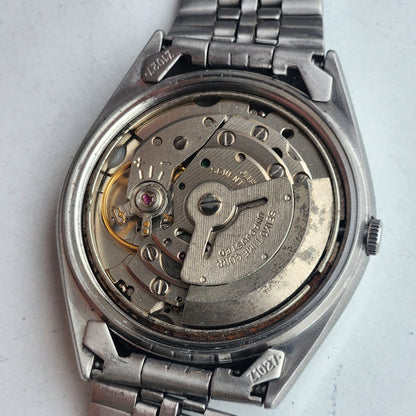 Vintage 1985 Original Seiko 5 Automatic 6309-8900 Grey Face 17 Jewels Day-Date Japanese Men's Wrist Watch ET82