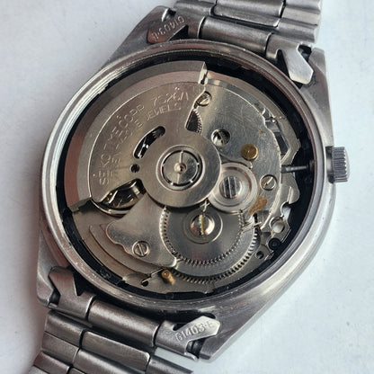 Vintage 1997 Original Seiko 5 Automatic 7S26-6000 Black Face 21 Jewels Day-Date Japanese Men's Wrist Watch ET85
