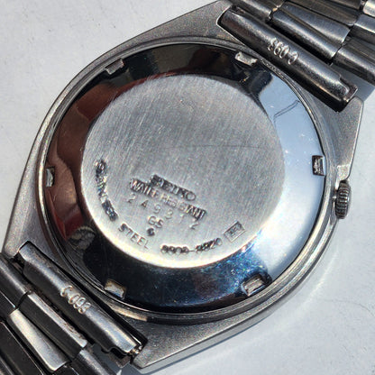 Vintage 1982 Original Seiko 5 Automatic 6309-8920 Grey Face 17 Jewels Day-Date Japanese Men's Wrist Watch ET88