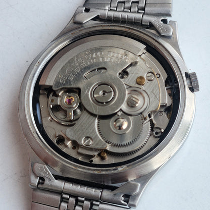 Vintage 1976 Original Seiko 5 Automatic 7009-3050 White Face 17 Jewels Day-Date Japanese Men's Wrist Watch ET113