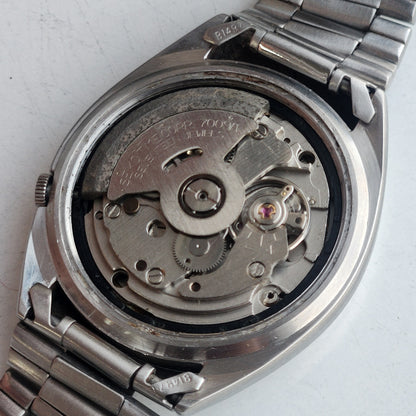Vintage 1980 Original Seiko 5 Automatic 7009-3040 Grey Face 17 Jewels Day-Date Japanese Men's Wrist Watch ET117