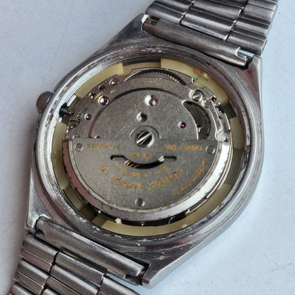 Vintage 1981 Original Citizen Automatic 8200 Blue Face 21 Jewels Day-Date Japanese Men's Wrist Watch EG150