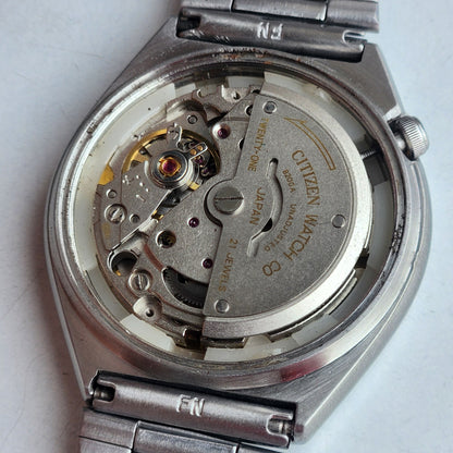 Vintage 1977 Original Citizen Automatic 8200 Golden Face 21 Jewels Day-Date Japanese Men's Wrist Watch EG154