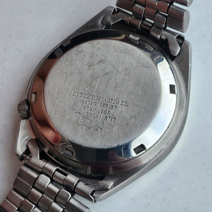 Vintage 1982 Original Citizen Automatic 8200 Gray Face 21 Jewels Day-Date Japanese Men's Wrist Watch EG159