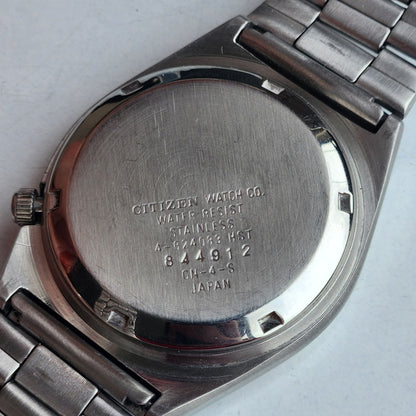 Vintage 1978 Original Citizen Automatic 8200 Black/Grey Face 21 Jewels Day-Date Japanese Men's Wrist Watch EG161