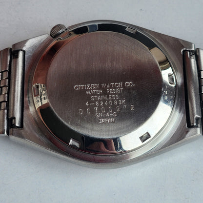 Vintage 1980 Original Citizen Automatic 8200 Black Face 21 Jewels Day-Date Japanese Men's Wrist Watch EG164