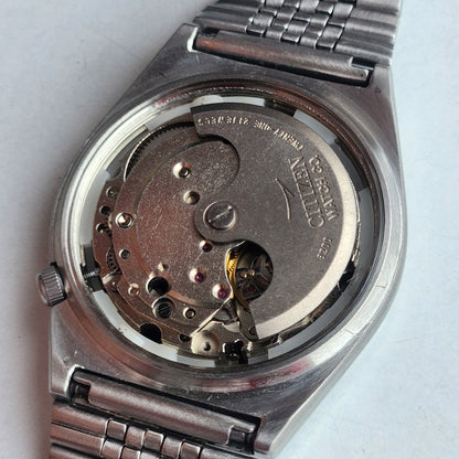 Vintage 1980 Original Citizen Automatic 8200 Black Face 21 Jewels Day-Date Japanese Men's Wrist Watch EG164