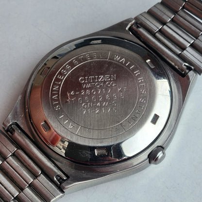 Vintage 1981 Original Citizen Automatic 8200 White Face 21 Jewels Day-Date Japanese Men's Wrist Watch EG167