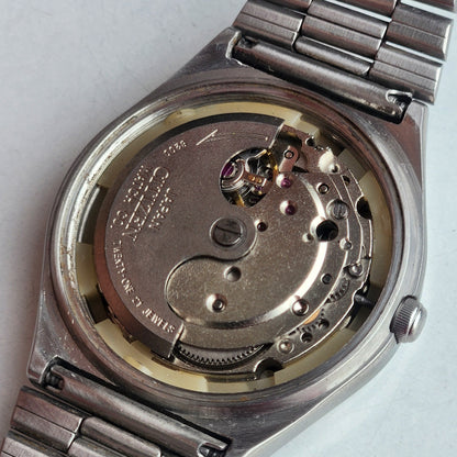 Vintage 1981 Original Citizen Automatic 8200 White Face 21 Jewels Day-Date Japanese Men's Wrist Watch EG167