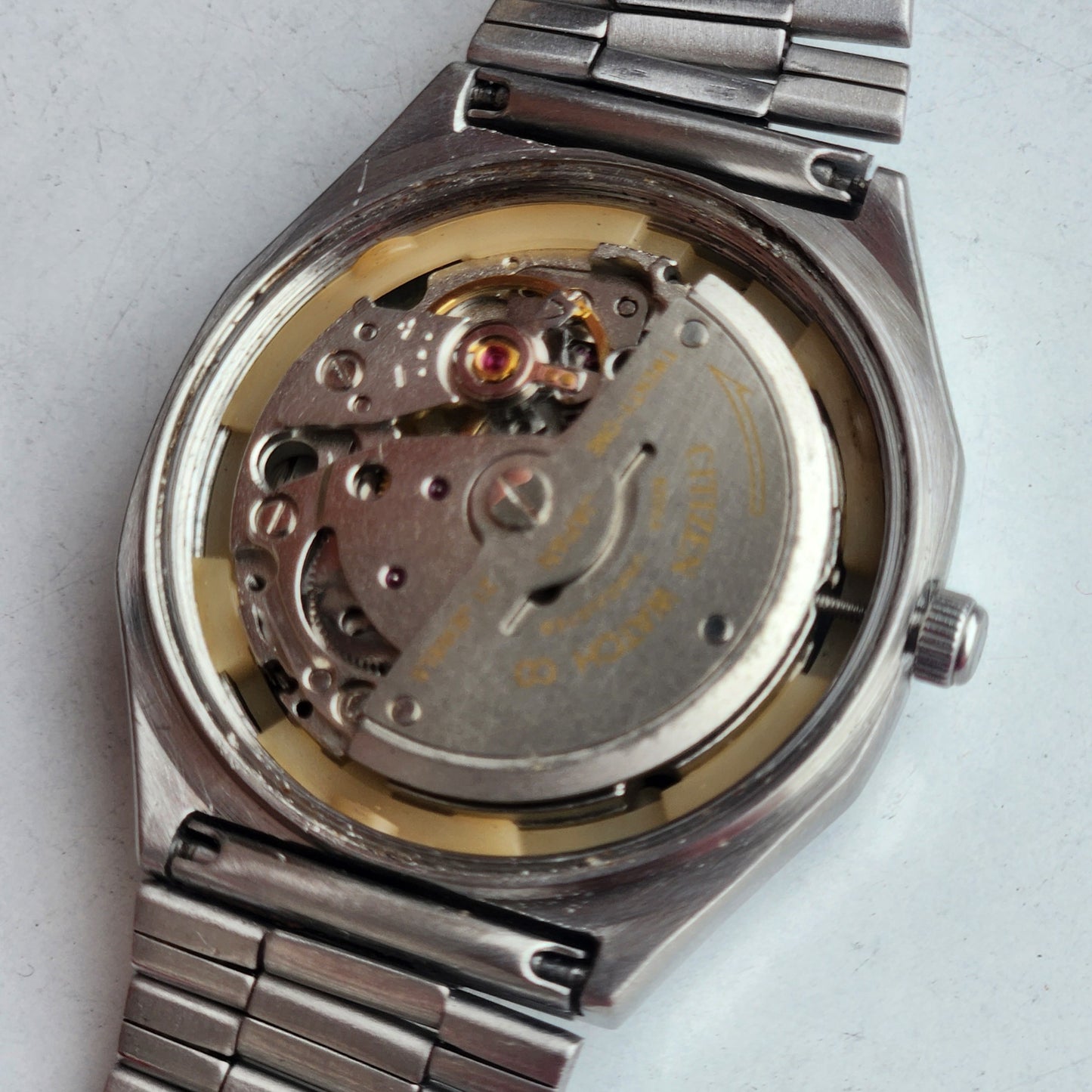 Vintage 1982 Original Citizen Automatic 8200 Grey Face 21 Jewels Day-Date Japanese Men's Wrist Watch EG170