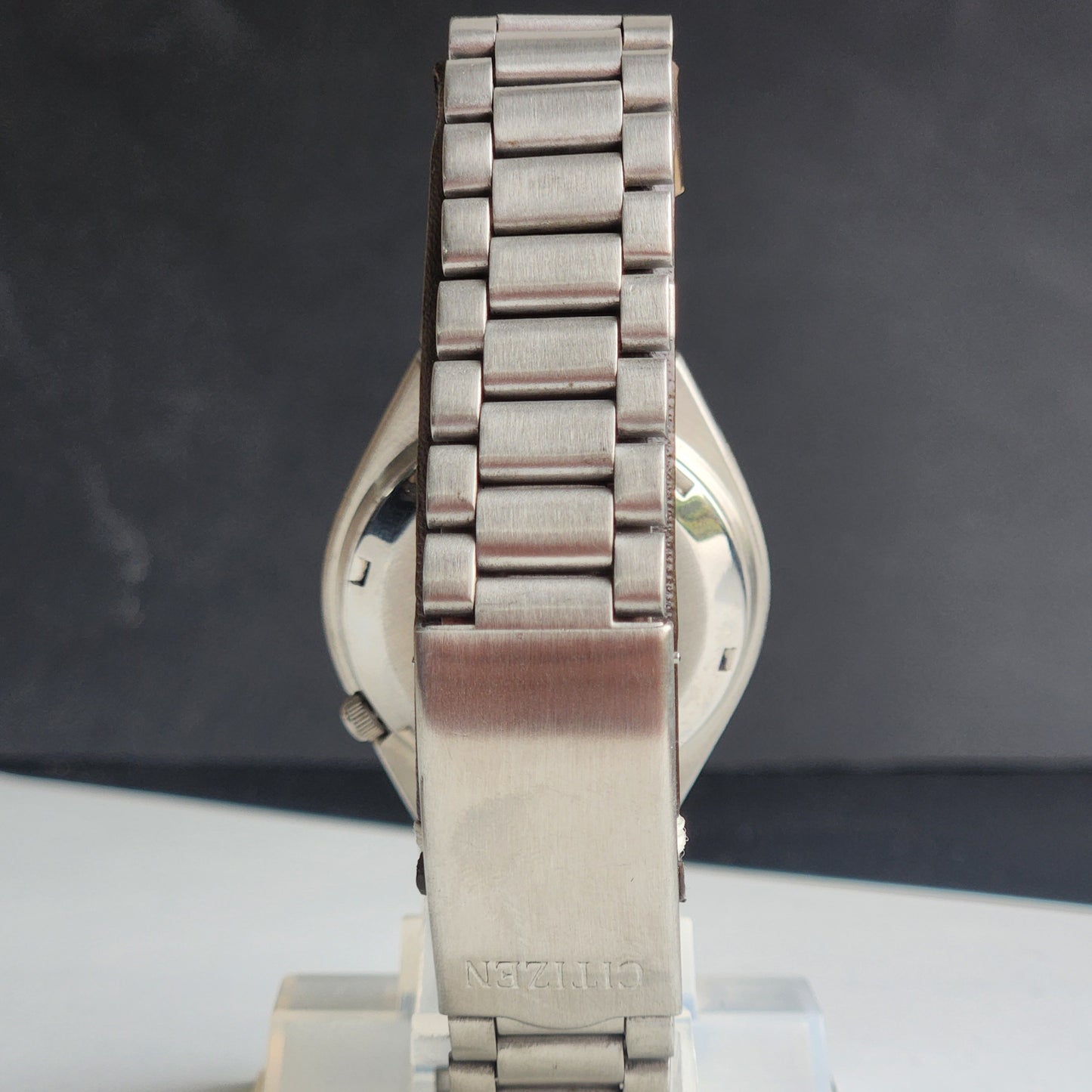 Vintage 1974 Original Citizen Automatic 8200 Black Face 21 Jewels Day-Date Japanese Men's Wrist Watch EG174