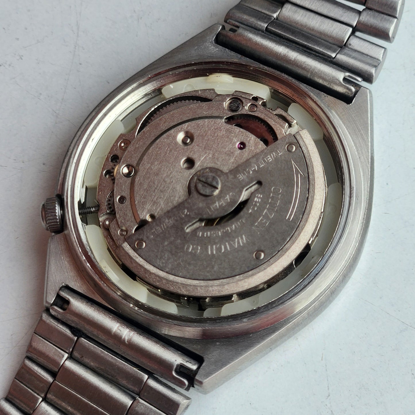 Vintage 1974 Original Citizen Automatic 8200 Black Face 21 Jewels Day-Date Japanese Men's Wrist Watch EG174