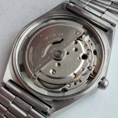 Vintage 1981 Original Citizen Automatic 8200 Silver Face 21 Jewels Day-Date Japanese Men's Wrist Watch EG184