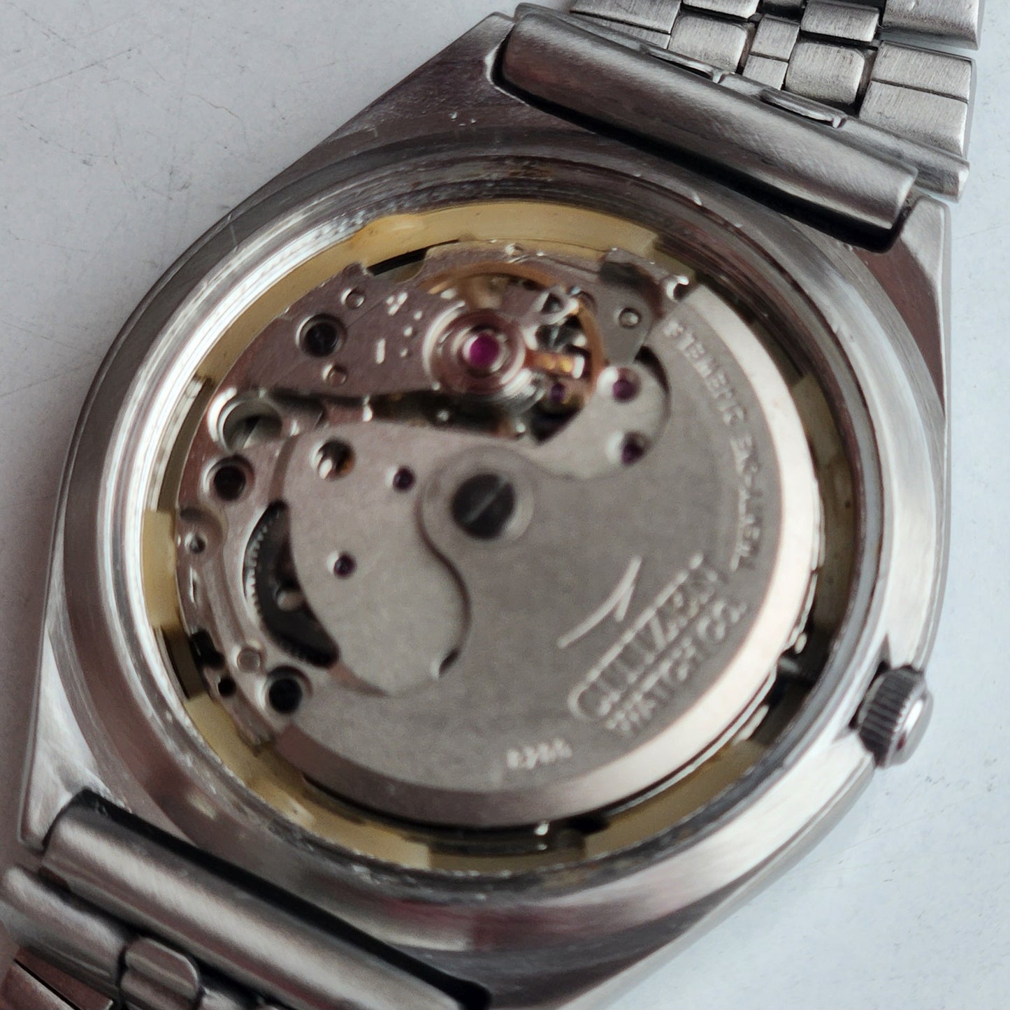 Vintage 1979 Original Citizen Automatic 8200 Grey Face 21 Jewels Day-Date Japanese Men's Wrist Watch EG187
