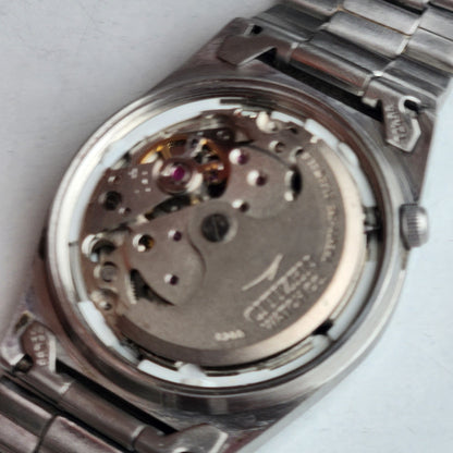 Vintage 1982 Original Citizen Automatic 8200 Black Face 21 Jewels Day-Date Japanese Men's Wrist Watch EG192