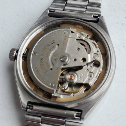 Vintage 1982 Original Citizen Automatic 8200 Grey Face 21 Jewels Day-Date Japanese Men's Wrist Watch EG180