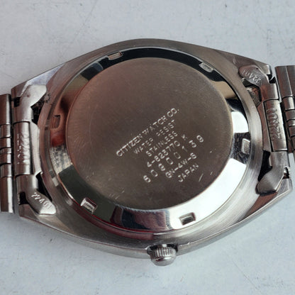 Vintage 1976 Original Citizen Automatic 8200 Black Face 21 Jewels Day-Date Japanese Men's Wrist Watch EG197