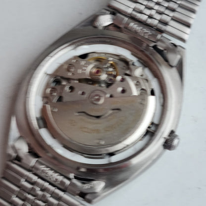 Vintage 1976 Original Citizen Automatic 8200 Black Face 21 Jewels Day-Date Japanese Men's Wrist Watch EG197