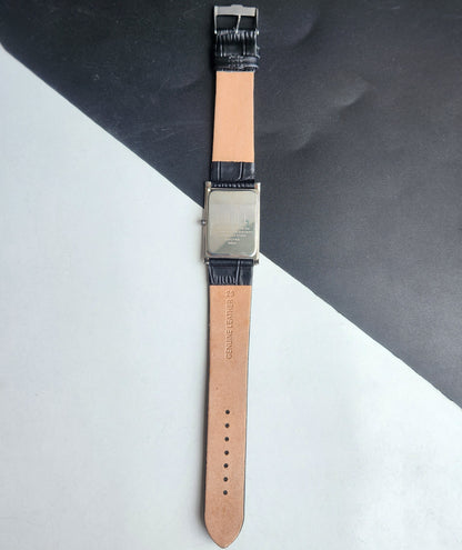 Original TITAN EDGE 1043YAB Rectangular White Face 25MM Case Men's Watch H75