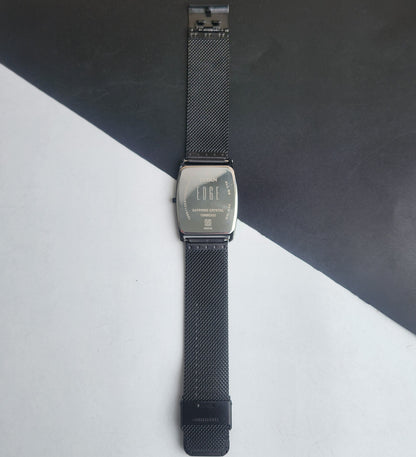 Original TITAN EDGE 1596NCA31 Barrel Golden Face 33MM Case Men's Watch H79