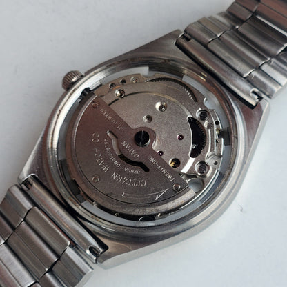 Vintage 1974 Original Citizen Automatic 8200 White Face 21 Jewels Day-Date Japanese Men's Wrist Watch EA06