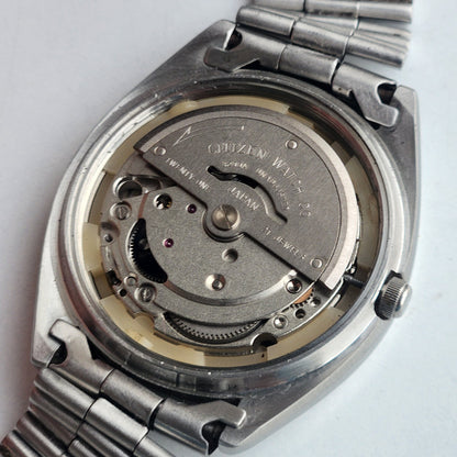 Vintage 1980 Original Citizen Automatic 8200 Blue Face 21 Jewels Day-Date Japanese Men's Wrist Watch EA09