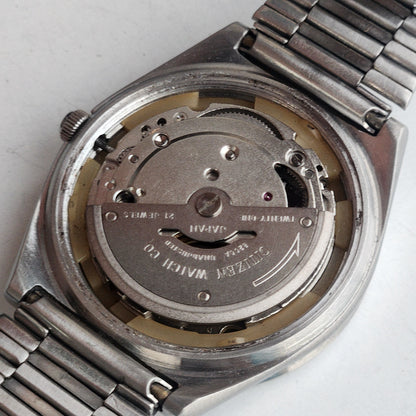 Vintage 1979 Original Citizen Automatic 8200 Cream Face 21 Jewels Day-Date Japanese Men's Wrist Watch EA11