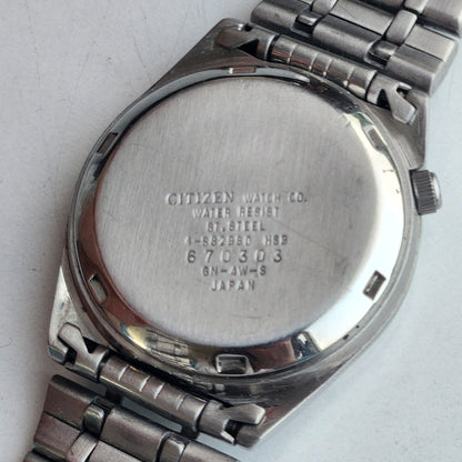 Vintage 1976 Original Citizen Automatic 8200 White Face 21 Jewels Day-Date Japanese Men's Wrist Watch EA14