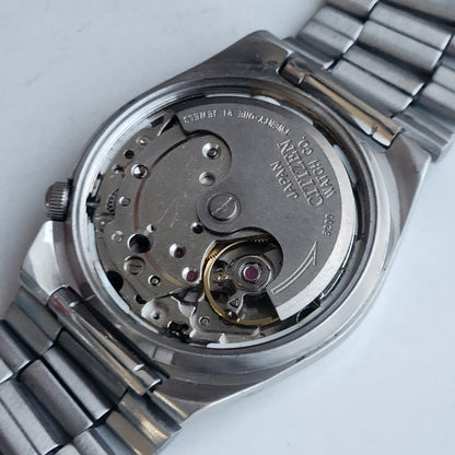 Vintage 1978 Original Citizen Automatic 8200 Black Face 21 Jewels Day-Date Japanese Men's Wrist Watch EA20