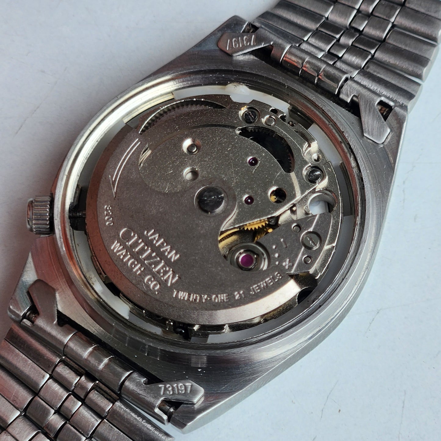 Vintage 1977 Original Citizen Automatic 8200 Black Face 21 Jewels Day-Date Japanese Men's Wrist Watch EA24