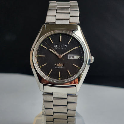 Vintage 1979 Original Citizen Automatic 8200 Face Face 21 Jewels Day-Date Japanese Men's Wrist Watch EA27