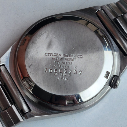 Vintage 1983 Original Citizen Automatic 8200 Grey Face 21 Jewels Day-Date Japanese Men's Wrist Watch EA29