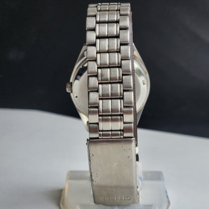 Vintage 1978 Original Citizen Automatic 8200 Black Face 21 Jewels Day-Date Japanese Men's Wrist Watch EA31