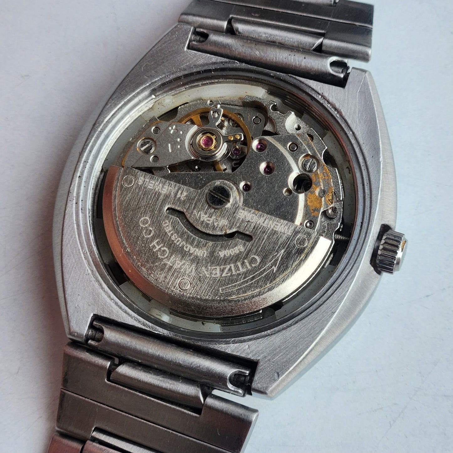 Vintage 1977 Original Citizen Automatic 8200 Golden Face 21 Jewels Day-Date Japanese Men's Wrist Watch EA38