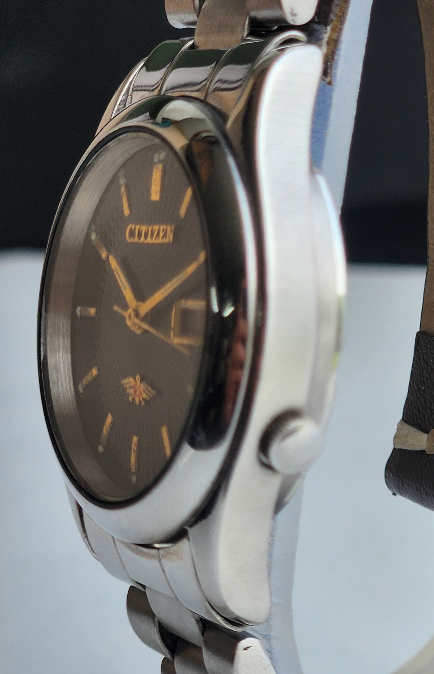 Vintage 1981 Original Citizen Automatic 8200 Black Face 21 Jewels Day-Date Japanese Men's Wrist Watch EA40