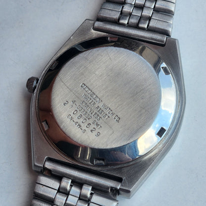Vintage 1982 Original Citizen Automatic 8200 Black Face 21 Jewels Day-Date Japanese Men's Wrist Watch EA48