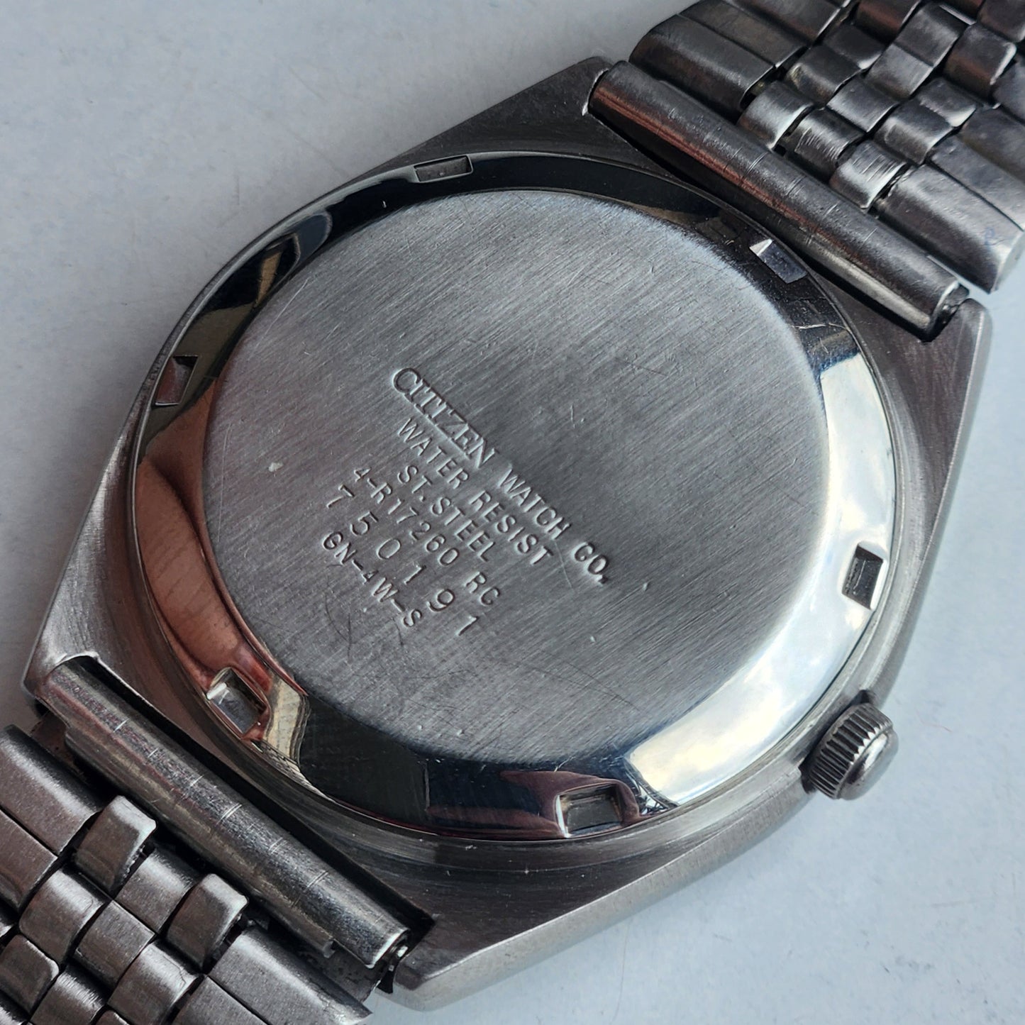 Vintage 1977 Original Citizen Automatic 8200 Black Face 21 Jewels Day-Date Japanese Men's Wrist Watch EA49