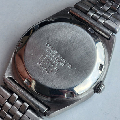 Vintage 1977 Original Citizen Automatic 8200 Black Face 21 Jewels Day-Date Japanese Men's Wrist Watch EA49